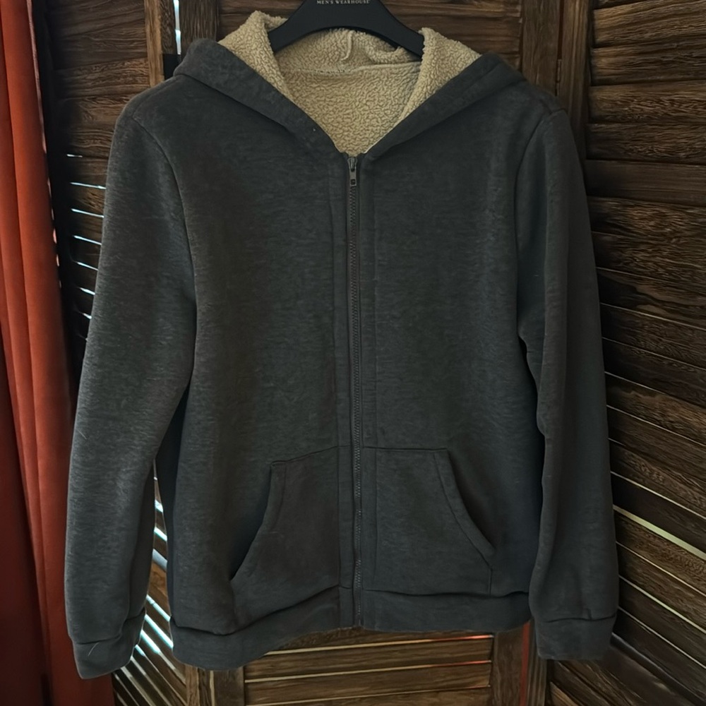 M/L fleece lined hoodie